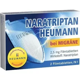 NARATRIPTAN Heumann migrēnai 2,5 mg apvalkotās tabletes, 2 gab