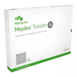 MEPILEX Transfer Ag putu pārsējs 15x20 cm sterils, 10 gab