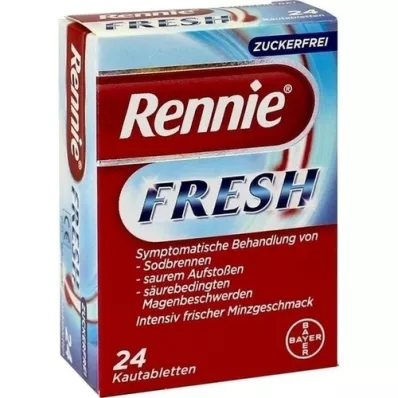 RENNIE FRESH Košļājamās tabletes, 24 gab