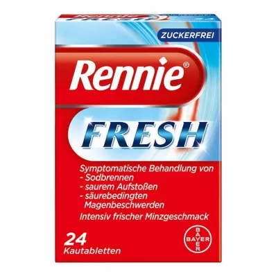 RENNIE FRESH Košļājamās tabletes, 24 gab RENNIE FRESH Košļājamās tabletes, 24 gab