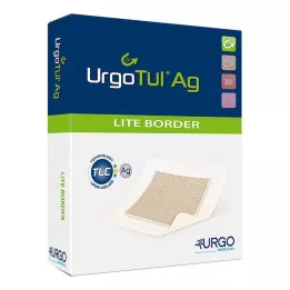URGOTÜL Ag Lite Border 8x8 cm pārsējs, 10 gab