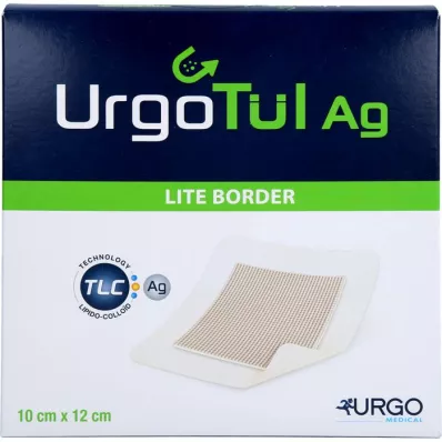 URGOTÜL Ag Lite Border 10x12 cm pārsējs, 10 gab