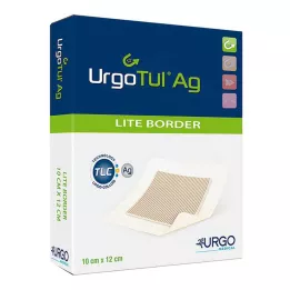 URGOTÜL Ag Lite Border 10x12 cm pārsējs, 10 gab