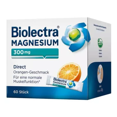 BIOLECTRA Magnijs 300 mg Direct Orange Sticks, 60 gab BIOLECTRA Magnijs 300 mg Direct Orange Sticks, 60 gab