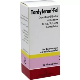 TARDYFERON-Fol Depot-Eisen(II)-sul.m.Fols.Filmtab., 50 gab