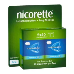 NICORETTE freshmint 2 mg pastilas presētas, 80 gab