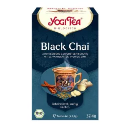 YOGI TEA Melnais Chai organiskais filtrēšanas maisiņš, 17X2,2 g