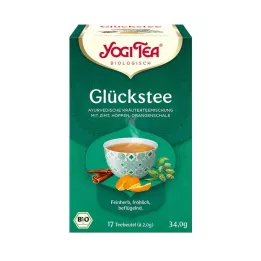 YOGI TEA Glückstee organisko filtru maisiņš, 17X1,8 g