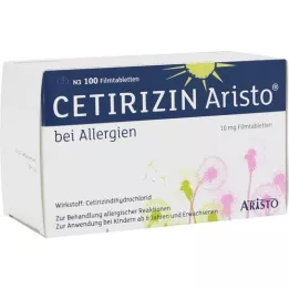 CETIRIZIN Aristo alerģijām 10 mg apvalkotās tabletes, 100 gab