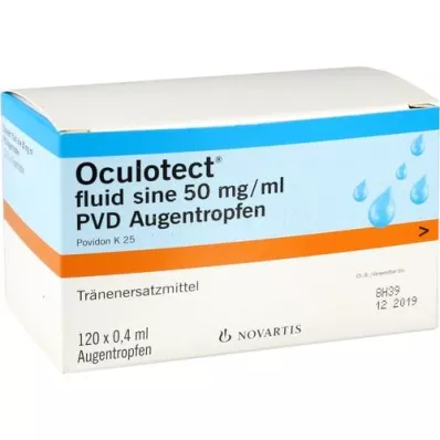 OCULOTECT šķidruma sine PVD acu pilieni, 120X0,4 ml