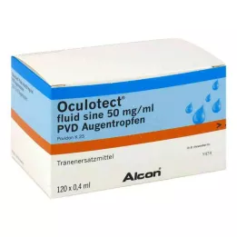 OCULOTECT šķidruma sine PVD acu pilieni, 120X0,4 ml