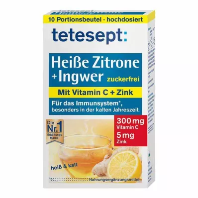 TETESEPT Karsts citrons ar svaigu ingvera cukura pulveri, 10X3 g TETESEPT Karsts citrons ar svaigu ingvera cukura pulveri, 10X3 g