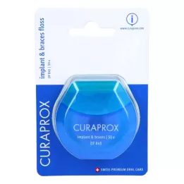 CURAPROX DF 845 Zobu diegu dozators ar pūkainu daļu, 50 gab