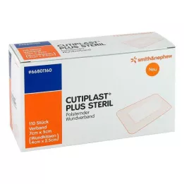 CUTIPLAST Plus sterils 5x7 cm pārsējs, 110 gab