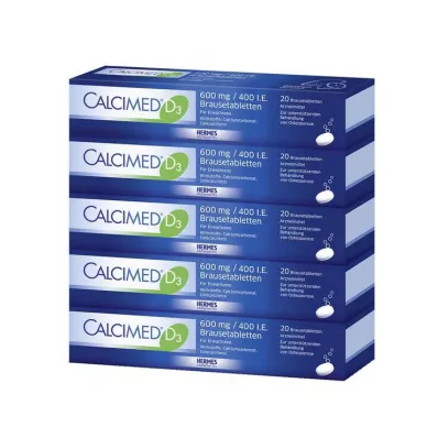 CALCIMED D3 600 mg/400 I.U. putojošas tabletes, 100 gab CALCIMED D3 600 mg/400 I.U. putojošas tabletes, 100 gab