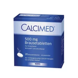 CALCIMED 500 mg putojošas tabletes, 20 gab