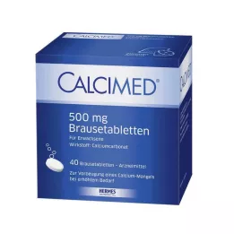 CALCIMED 500 mg putojošas tabletes, 40 gab