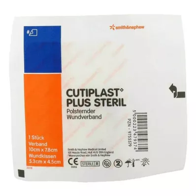 Cutiplast Plus sterils 7,8x10 cm pārsējs, 1 gab Cutiplast Plus sterils 7,8x10 cm pārsējs, 1 gab