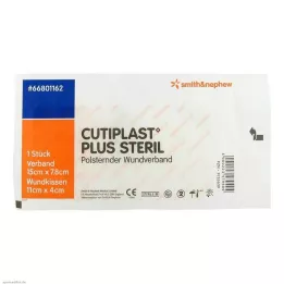 CUTIPLAST Plus sterils 7,8x15 cm pārsējs, 1 gab