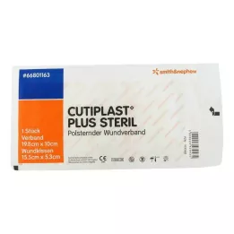 CUTIPLAST Plus sterils 10x19,8 cm pārsējs, 1 gab