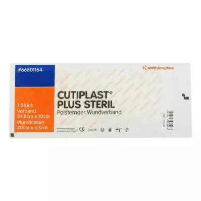 Cutiplast Plus sterils 10x24,8 cm pārsējs, 1 gab Cutiplast Plus sterils 10x24,8 cm pārsējs, 1 gab