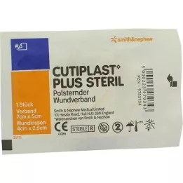 CUTIPLAST Plus sterils 5x7 cm pārsējs, 1 gab