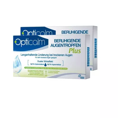 OPTICALM Nomierinoši acu pilieni Plus vienreizējā devā, 20X0,5 ml