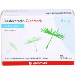 DESLORATADIN Glenmark 5 mg tabletes, 50 gab