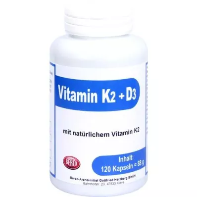 VITAMIN K2+D3 Berco kapsulas, 120 kapsulu