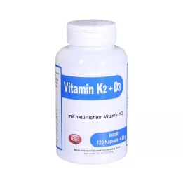 VITAMIN K2+D3 Berco kapsulas, 120 kapsulu