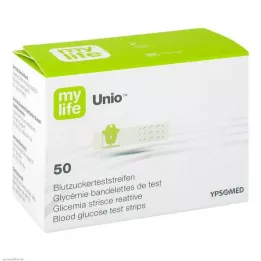 MYLIFE Unio glikozes līmeņa noteikšanas lentītes, 50 gab