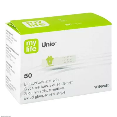 MYLIFE Unio glikozes līmeņa noteikšanas lentītes, 50 gab MYLIFE Unio glikozes līmeņa noteikšanas lentītes, 50 gab