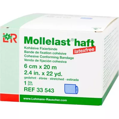 MOLLELAST līmbends bez lateksa 6 cmx20 m, zils, 1 gab