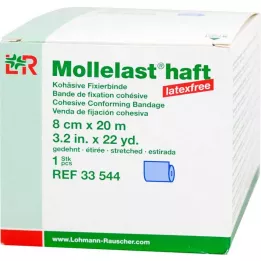 MOLLELAST līmlentes bez lateksa 8 cmx20 m, zilā krāsā, 1 gab