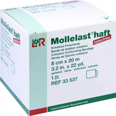 MOLLELAST līmlentes bez lateksa 8 cmx20 m, baltas, 1 gab MOLLELAST līmlentes bez lateksa 8 cmx20 m, baltas, 1 gab
