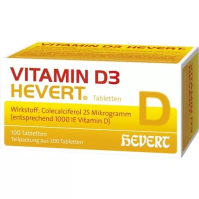VITAMIN D3 HEVERT Tabletes, 200 gab