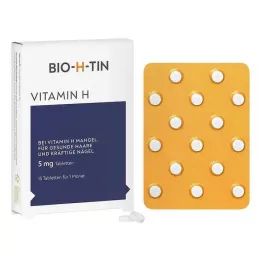 BIO-H-TIN H vitamīns 5 mg uz 1 mēnesi tabletes, 15 gab