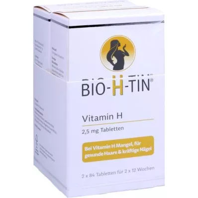 BIO-H-TIN H vitamīns 2,5 mg 2x12 nedēļas tabletes, 2X84 gab