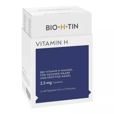 BIO-H-TIN Vitamīns H 2,5 mg tabletes, 2X84 gab