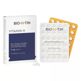 BIO-H-TIN H vitamīns 5 mg uz 4 mēnešiem tabletes, 60 gab