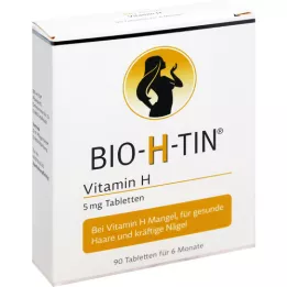 BIO-H-TIN H vitamīns 5 mg uz 6 mēnešiem tabletes, 90 gab