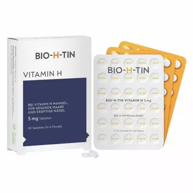 BIO-H-TIN H vitamīns 5 mg uz 6 mēnešiem tabletes, 90 gab BIO-H-TIN H vitamīns 5 mg uz 6 mēnešiem tabletes, 90 gab