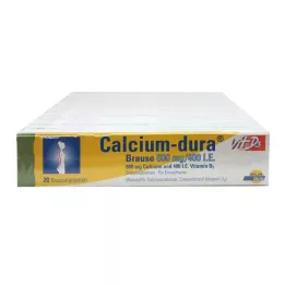 CALCIUM DURA Vit D3 Efervescents 600 mg/400 I.U., 120 gab