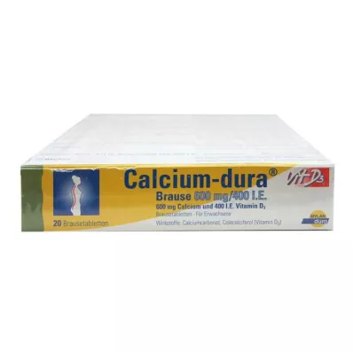 CALCIUM DURA Vit D3 Efervescents 600 mg/400 I.U., 120 gab CALCIUM DURA Vit D3 Efervescents 600 mg/400 I.U., 120 gab
