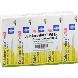 CALCIUM DURA Vit D3 effervescent 1200 mg/800 I.U., 50 gab