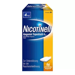 NICOTINELL Košļājamā gumija tropu augļi 4 mg, 96 gab