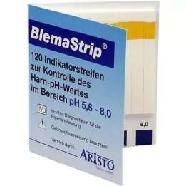 BLEMASTRIP pH 5,6-8,0 testa sloksnes, 120 gab