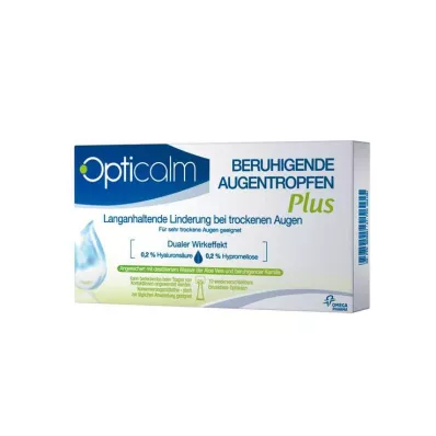 OPTICALM Nomierinoši acu pilieni Plus vienreizējā devā, 10X0,5 ml