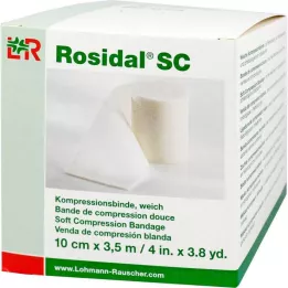 ROSIDAL SC Kompresijas pārsējs mīksts 10 cmx3,5 m, 1 gab