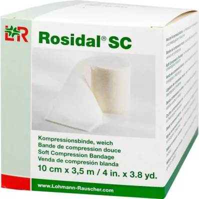 ROSIDAL SC Kompresijas pārsējs mīksts 10 cmx3,5 m, 1 gab ROSIDAL SC Kompresijas pārsējs mīksts 10 cmx3,5 m, 1 gab